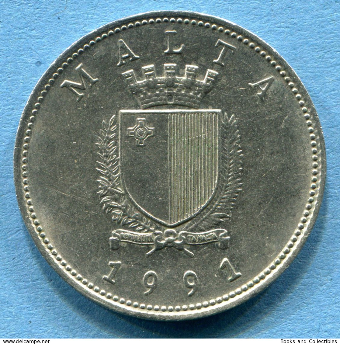 MALTA - 25 Cents 1991 - KM# 97 * Ref. 0082 - Malta