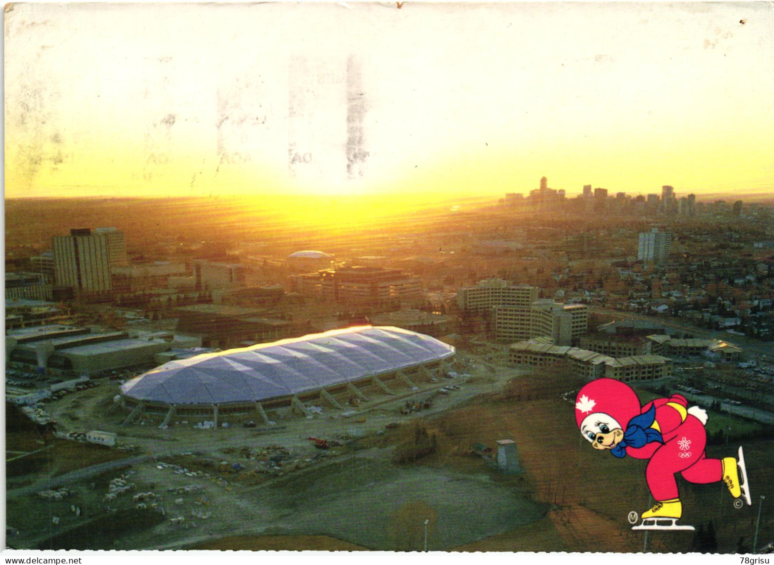 Canada 1988, Calgary Olympic Winter Games, Karte Rodeln Luge Olympic Oval MSST,  Olympische Spiele - Inverno1988: Calgary