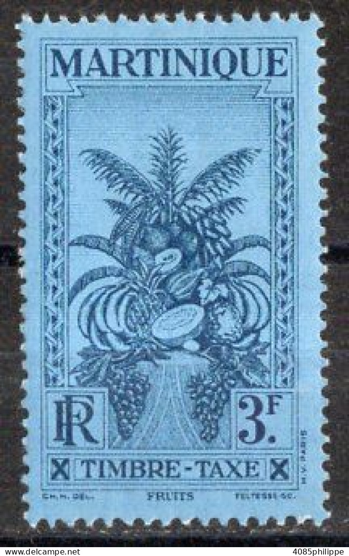 Martinique Timbre-Taxe N°22* Neuf Charnière TB  Cote : 3€50 - Strafport