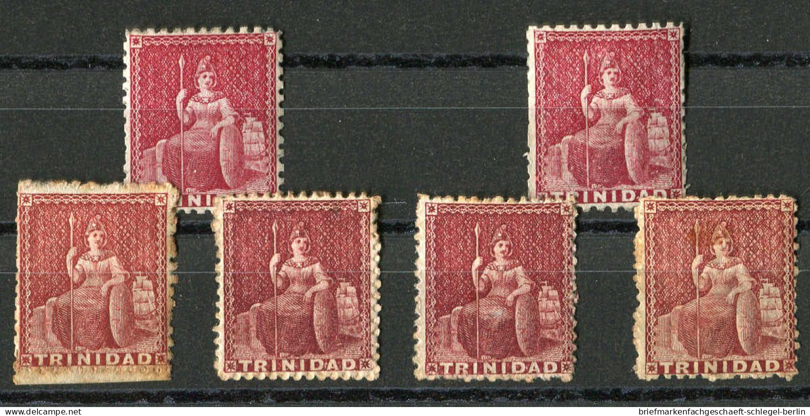 Trinidad & Tobago, 1861, Ungebraucht, Ohne Gummi - Trinité & Tobago (1962-...)