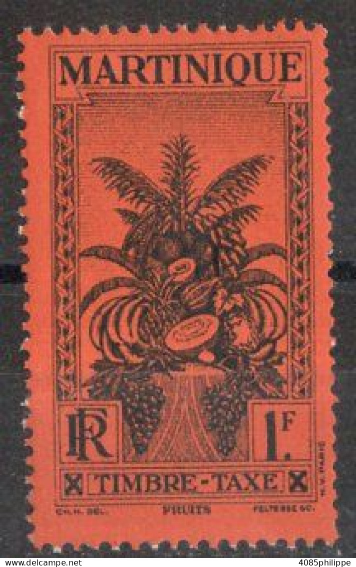 Martinique Timbre-Taxe N°20* Neuf Charnière TB  Cote : 3€50 - Strafport