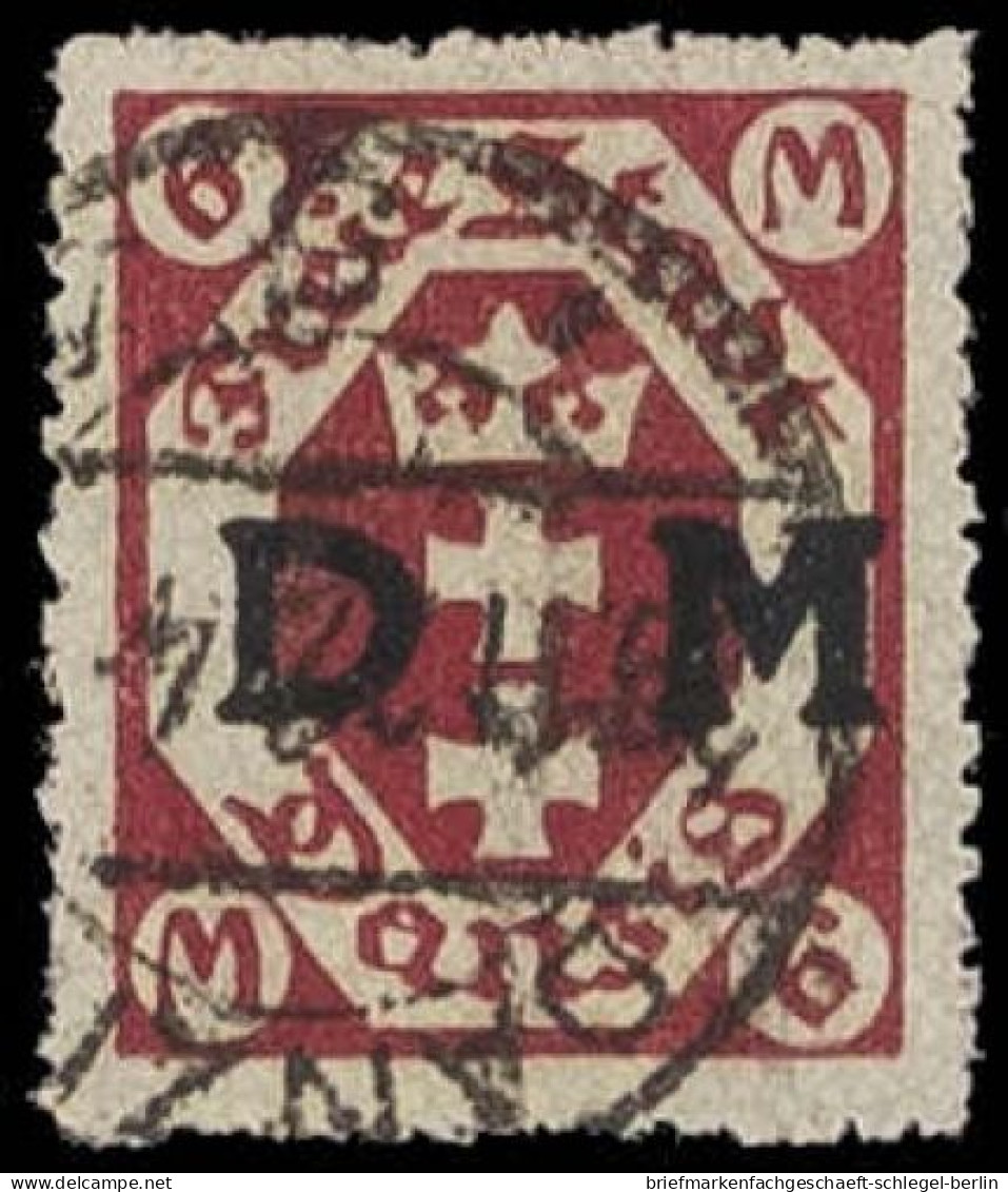 Danzig, 1922, D 26 B, Gestempelt - Servizio