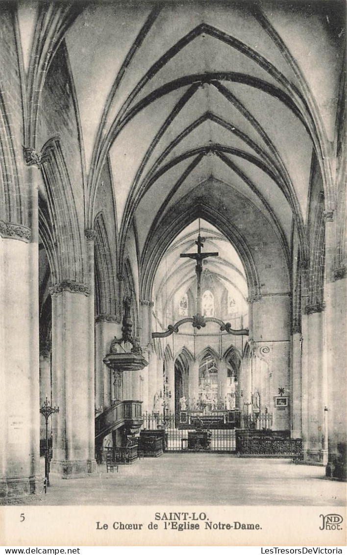 FRANCE - Saint Lô - Le Chœur De L'église Notre-Dame - Carte Postale Ancienne - Saint Lo