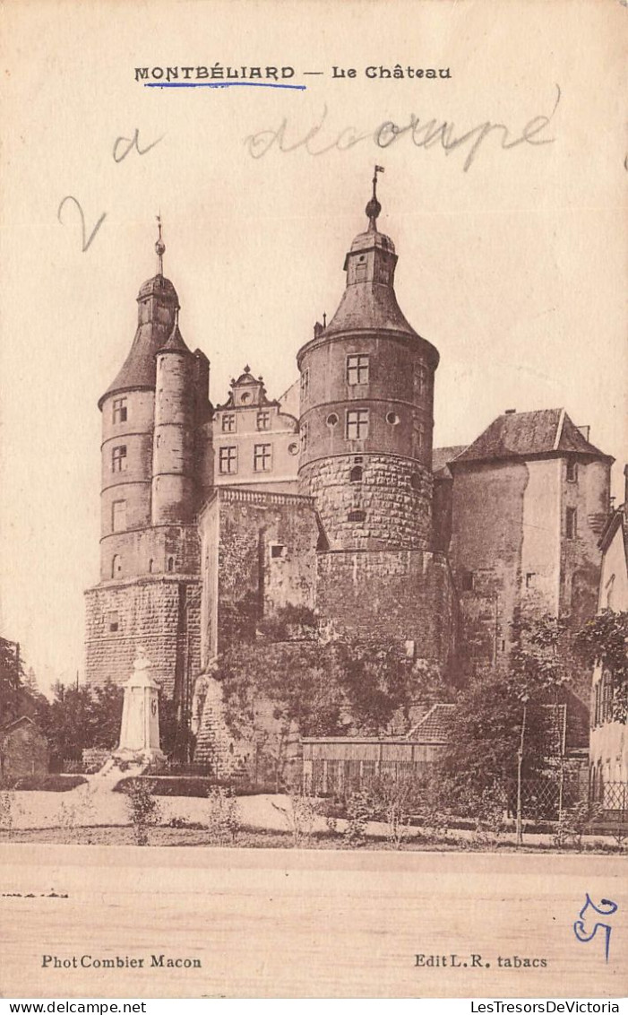FRANCE - Montbéliard - Vue Générale Du Château - Le Château - Phot Combier Macon  - Carte Postale Ancienne - Montbéliard