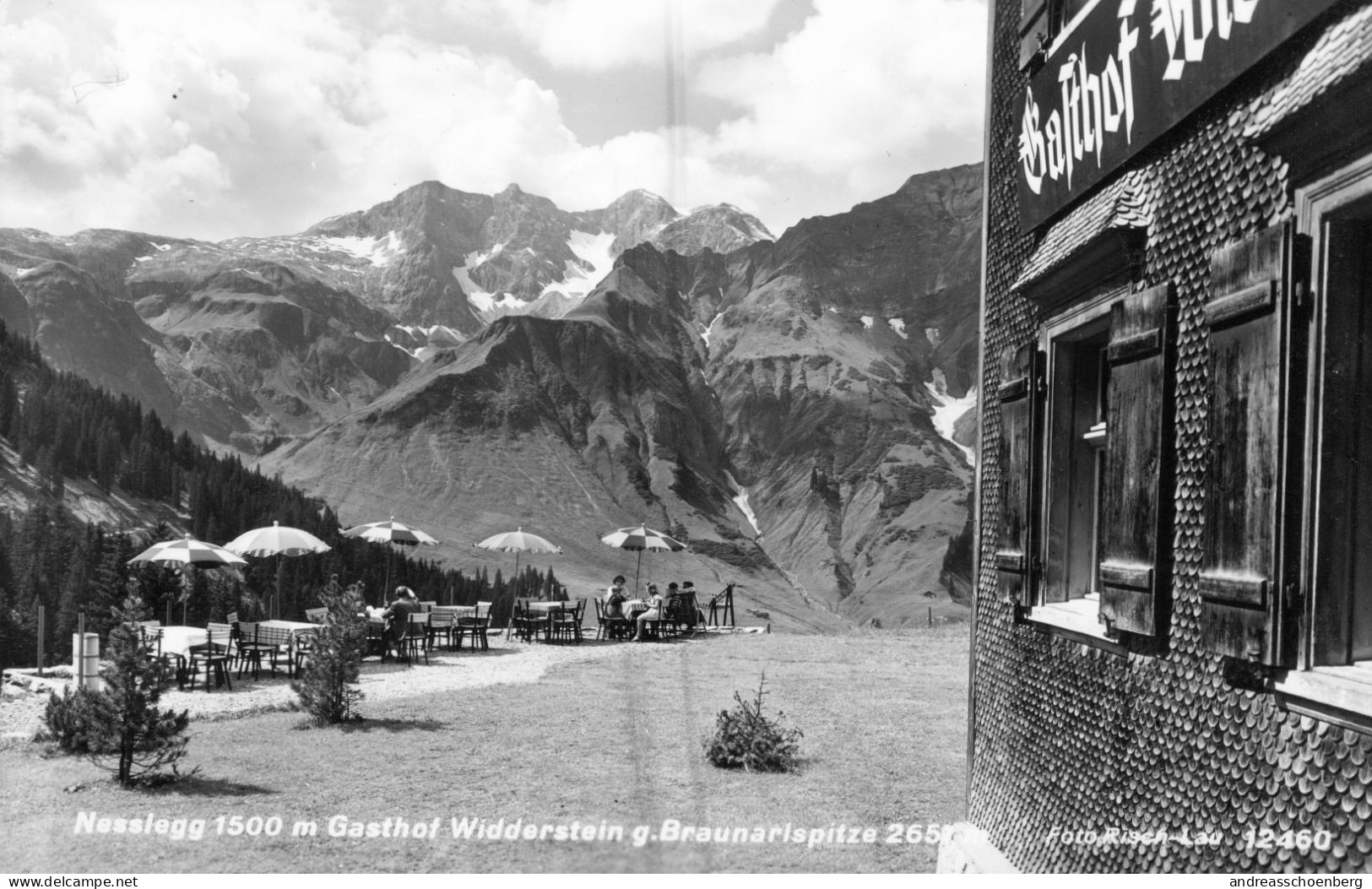 Schröcken / Neßlegg - Gasthof Widderstein Gegen Braunarlspitze - Schröcken