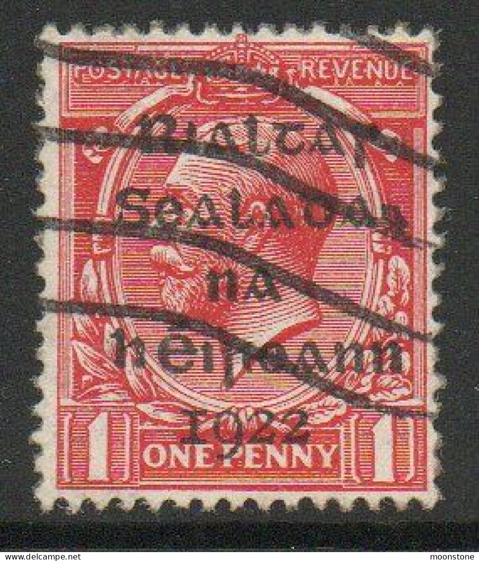 Ireland 1922 Dollard Rialtas Overprint On 1d Scarlet, C In Sealadac Damaged, Used, SG 2 - Unused Stamps