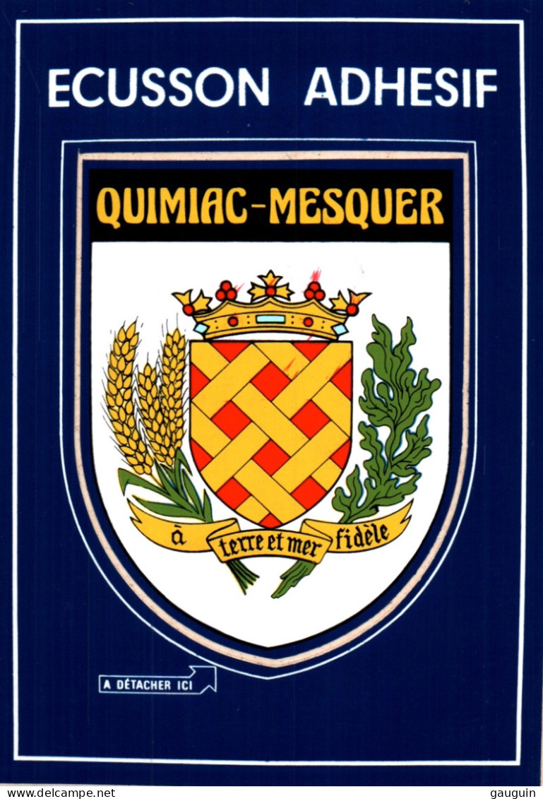CPM - MESQUER-QUIMIAC - BLASON Adhésif  ...Edition P.Artaud - Mesquer Quimiac