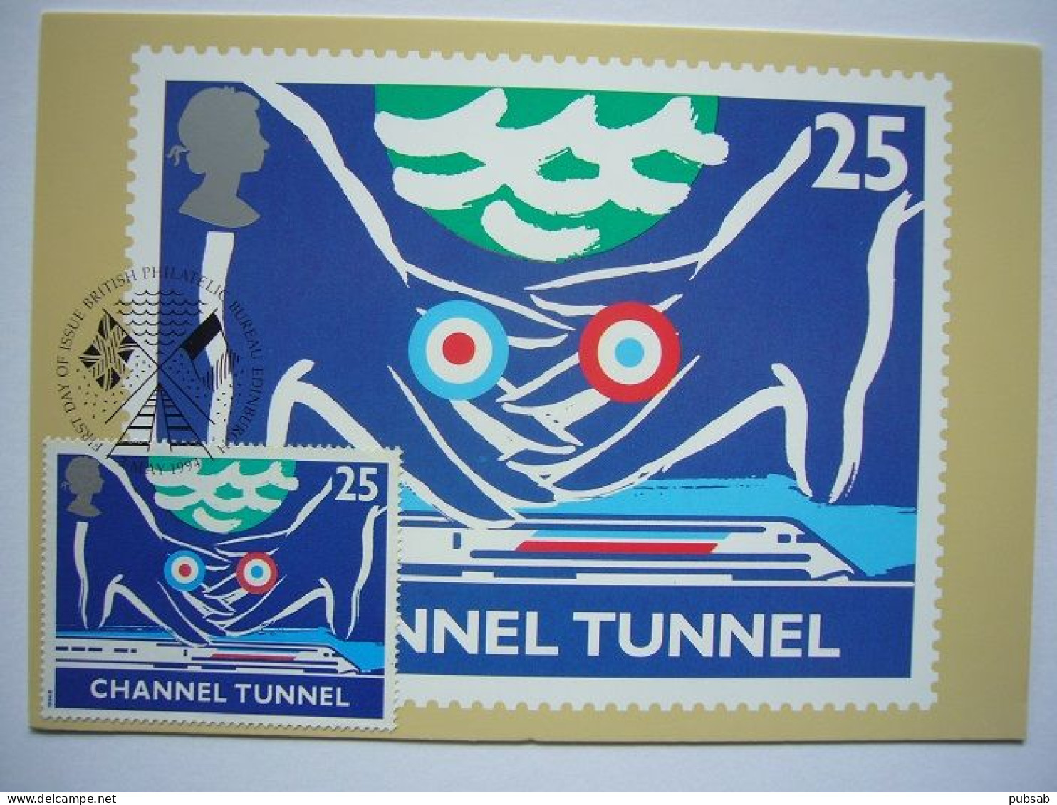 Train / Trein / CHANNEL TUNNEL / EUROTUNNEL / Designed By Jean-Paul Cousin / Carte Maximum - Kunstwerken