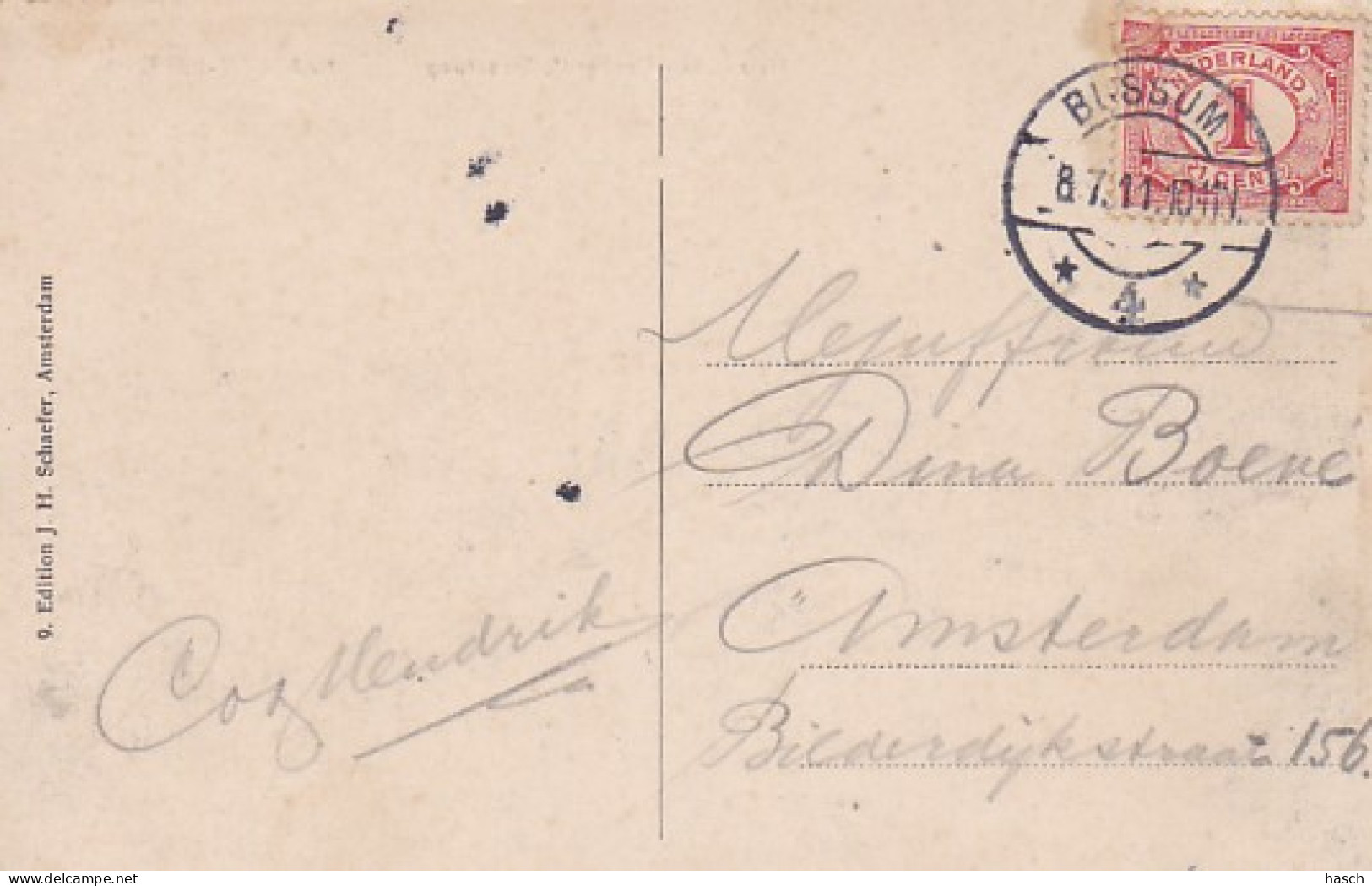 1850	191	Naarden Laren, Huize Den Bongerd (poststempel 1911) - Naarden