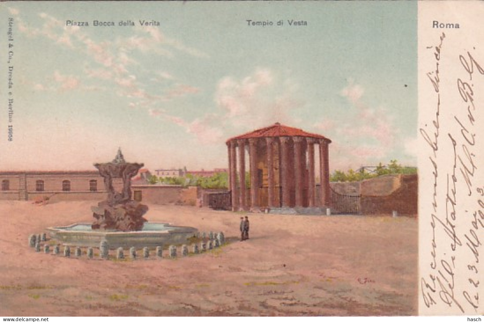 1850	484	Roma, Piazza Bocca Della Verita Tempio Di Vesta 1903  - Places & Squares