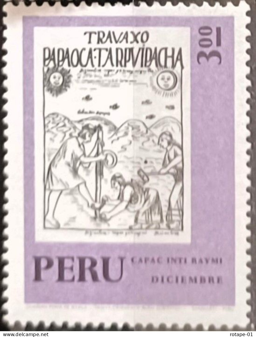 Peru/Pérou  1972  YT N°PE 673  4e Cent. Calendrier Inca (I) - N** Cote 2€ - Pérou