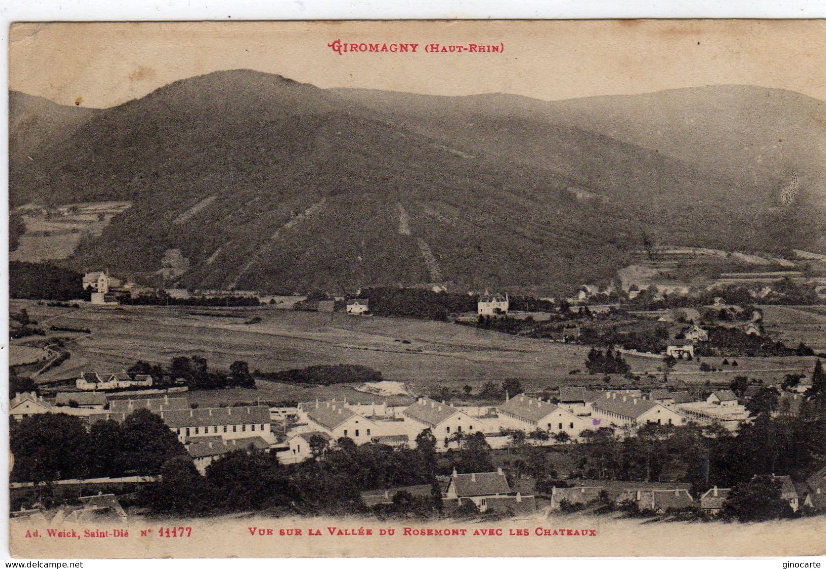 Giromagny Vue Sur La Vallée De Rosemont - Giromagny