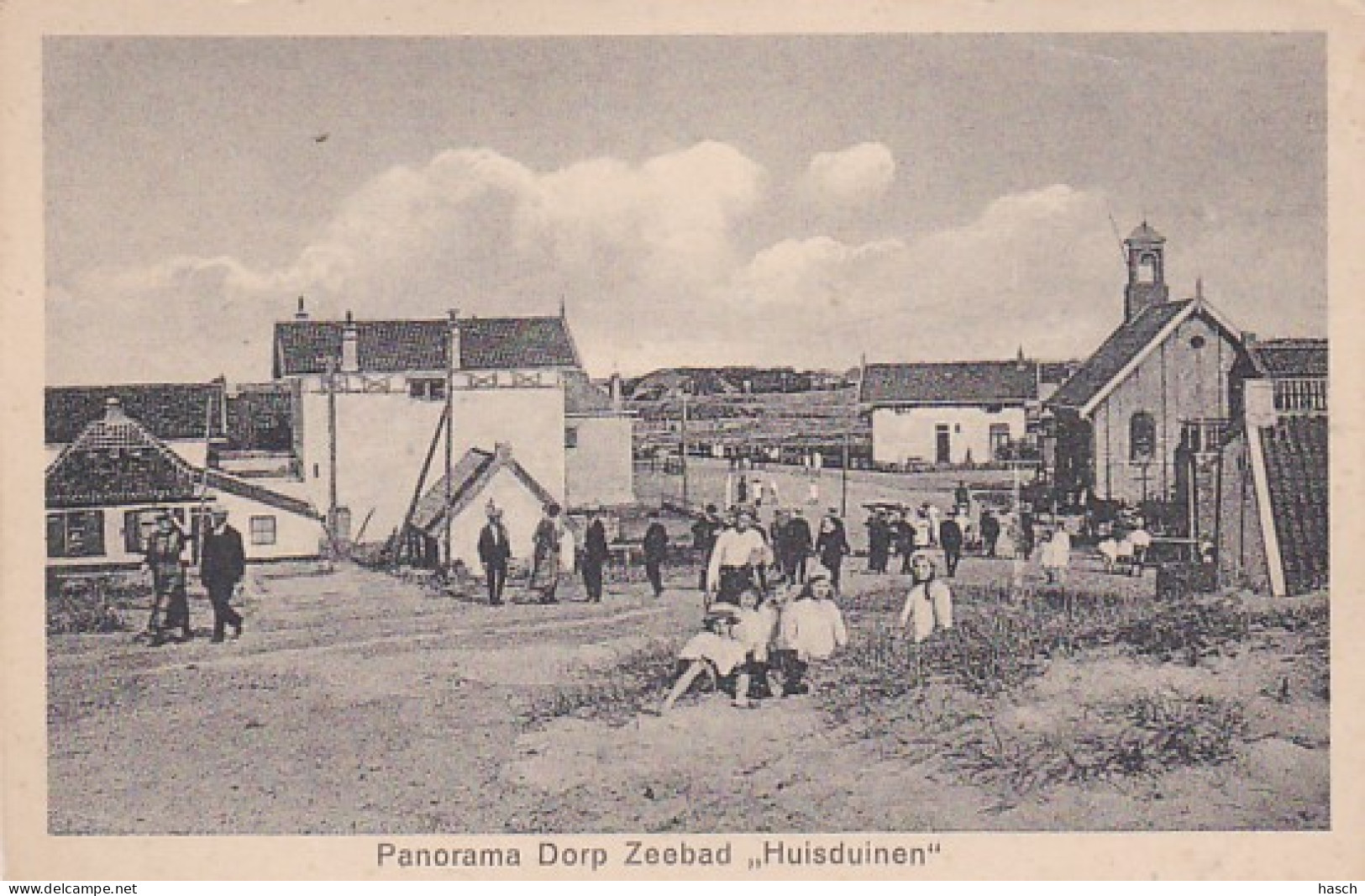 1887	40	Panorama Dorp Zeebad ,,Huisduinen’’ (minuscule Vouwen In De Hoeken) - Den Helder