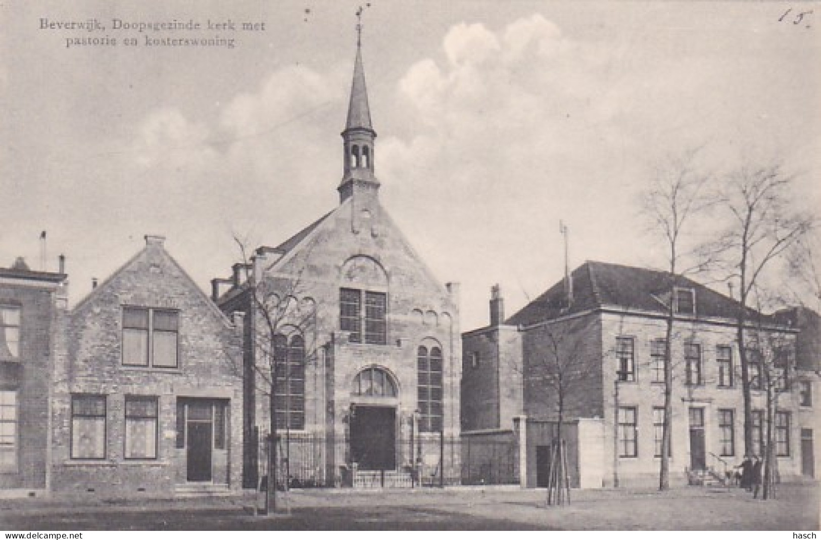 1887	80	Beverwijk, Doopsgezinde Kerk Met Pastorie En Kosterswoning. - Beverwijk