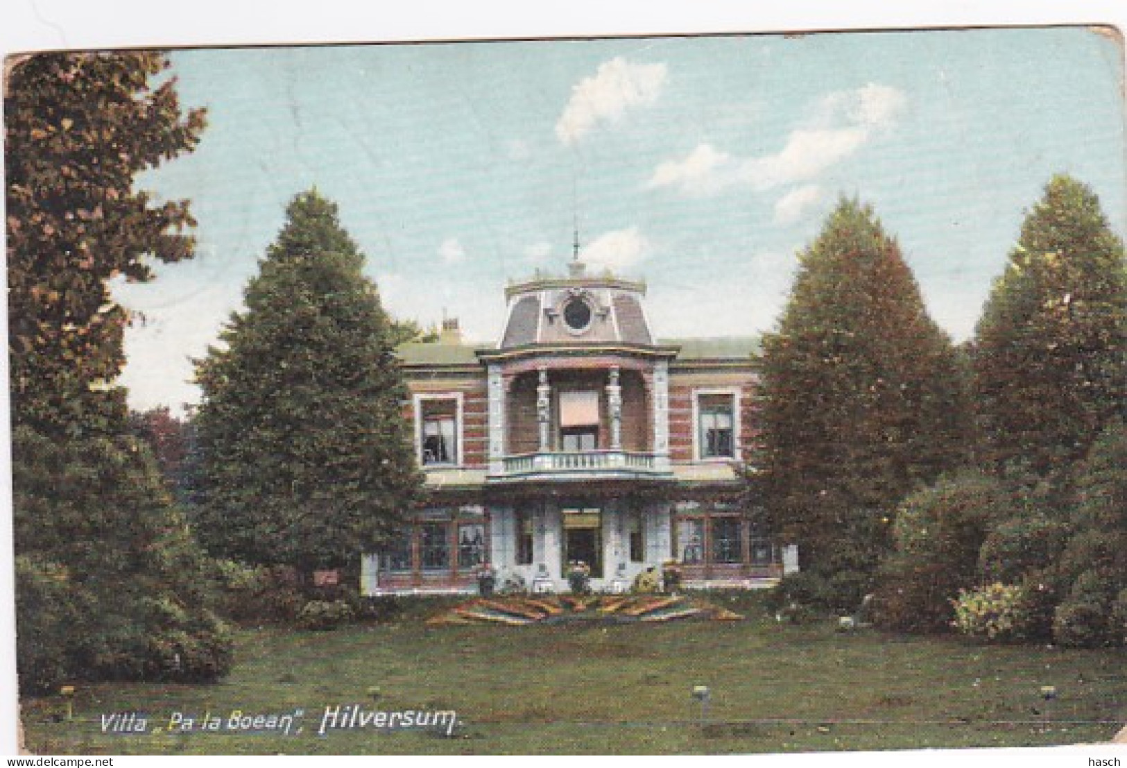 1887	88	Hilversum, Villa Pa La Boean (poststempel 1907) - Hilversum