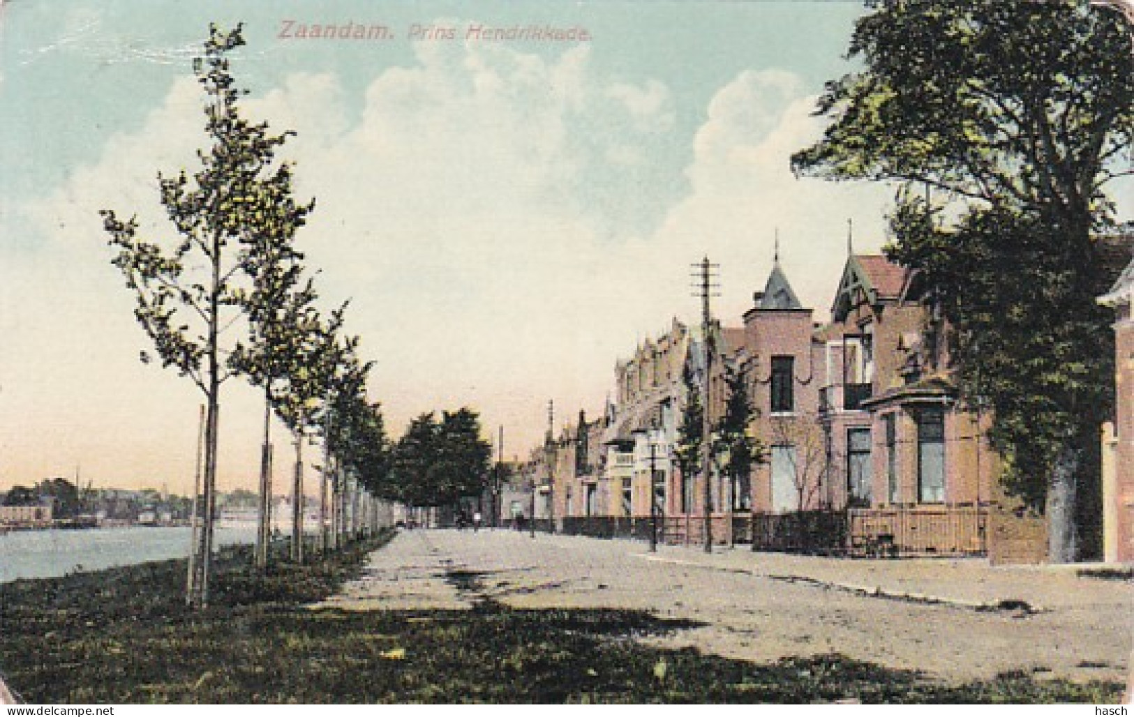 1887	126	Zaandam, Prins Hendrikkade 1909 (linksboven Een Vouw) - Zaandam