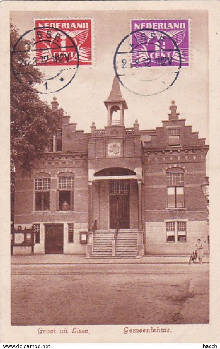 1887	161	Lisse, Gemeentehuis (Speciale Poststempel 1932)  - Lisse