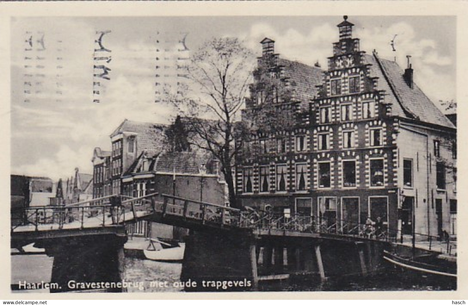 1889	102	Haarlem, Gravestenebrug Met Oude Trapgevels. - Haarlem