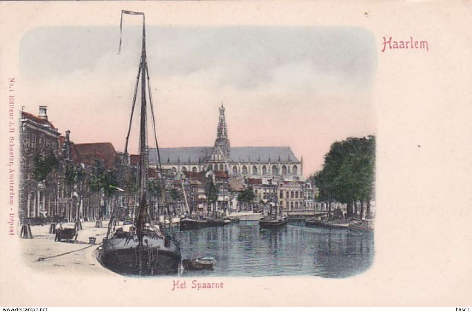 1889	108	Haarlem, Het Spaarne (kleine Vouwen In De Hoeken) - Haarlem