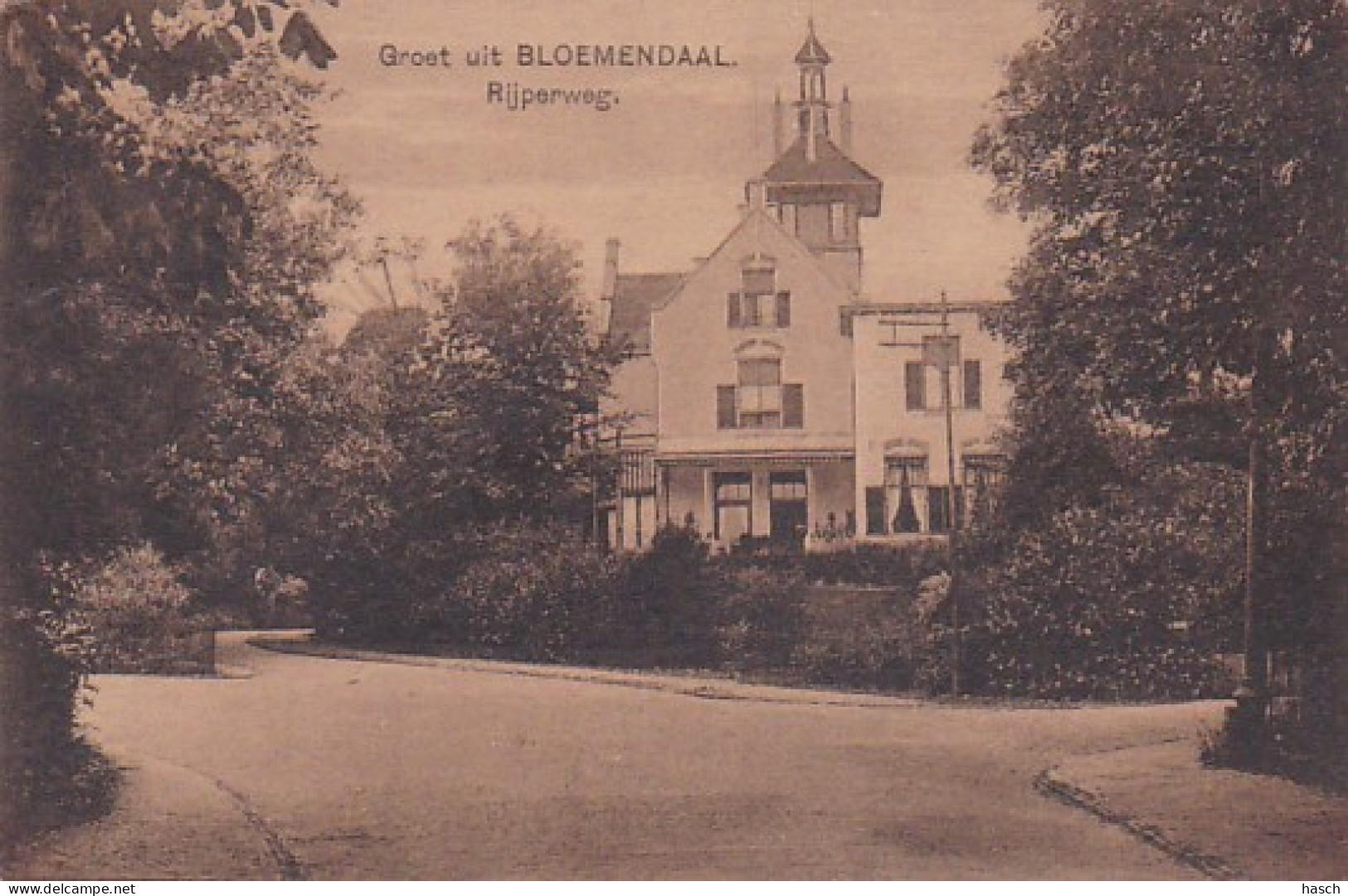 1889	156	Bloemendaal, Rijperweg (minuscule Vouwen In De Hoeken) - Bloemendaal