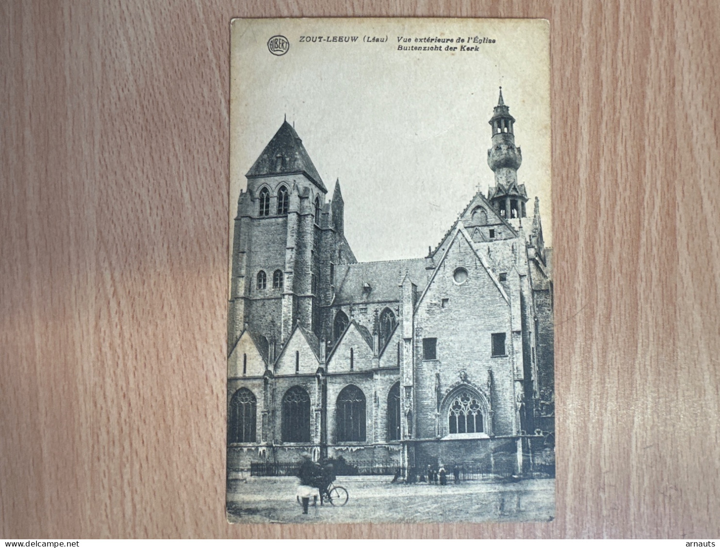 Druk Dehopere Zoutleeuw Leau Buitenkant Der Kerk Animatie Phototypie R & V Ned. - Zoutleeuw