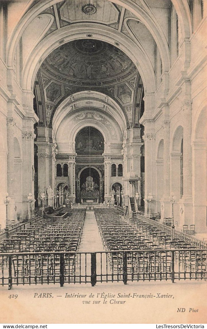 FRANCE - Paris - Intérieur De L'Eglise Saint François Xavier Vue Sur Le Choeur - ND Phot - Carte Postale Ancienne - Kerken