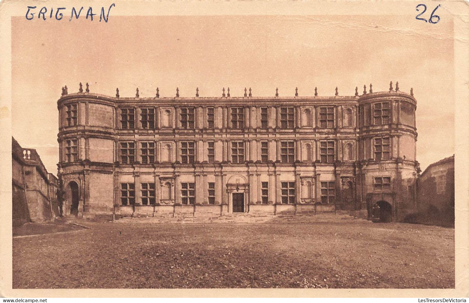 FRANCE - Château De Grignan (Drôme) - Grande Façade Renaissance - Vue Générale Du Château - Carte Postale Ancienne - Grignan