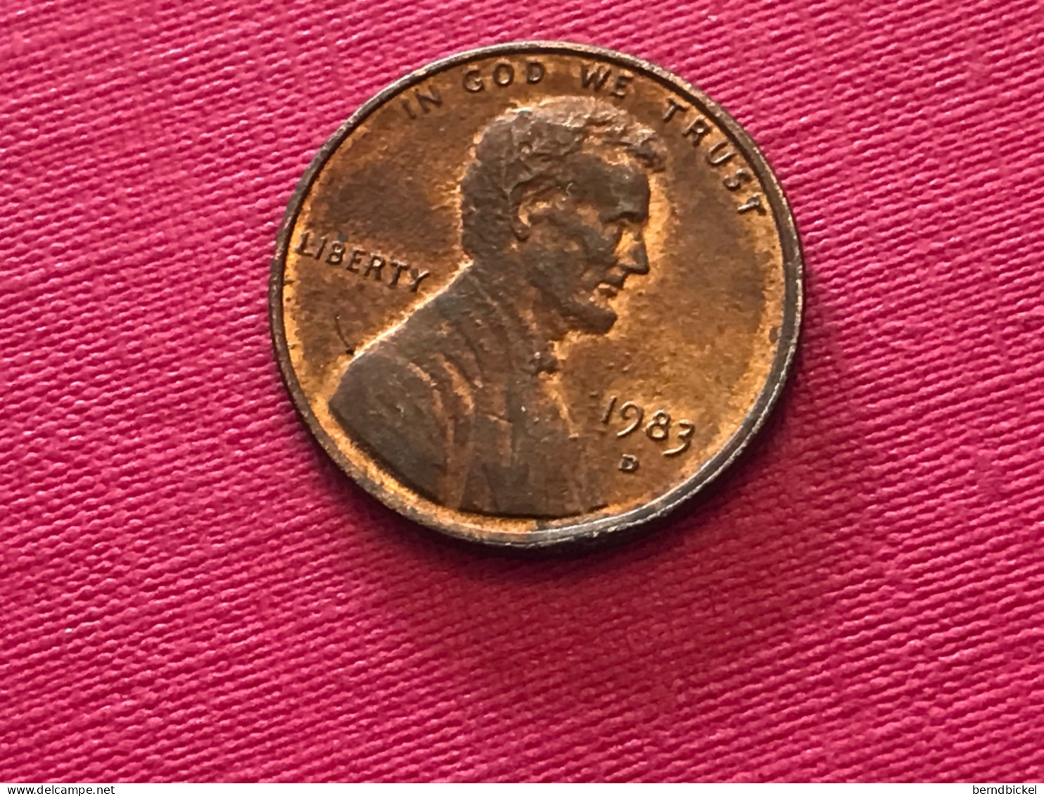 Münze Münzen Umlaufmünze USA 1 Cent 1983 Münzzeichen D - 1959-…: Lincoln, Memorial Reverse