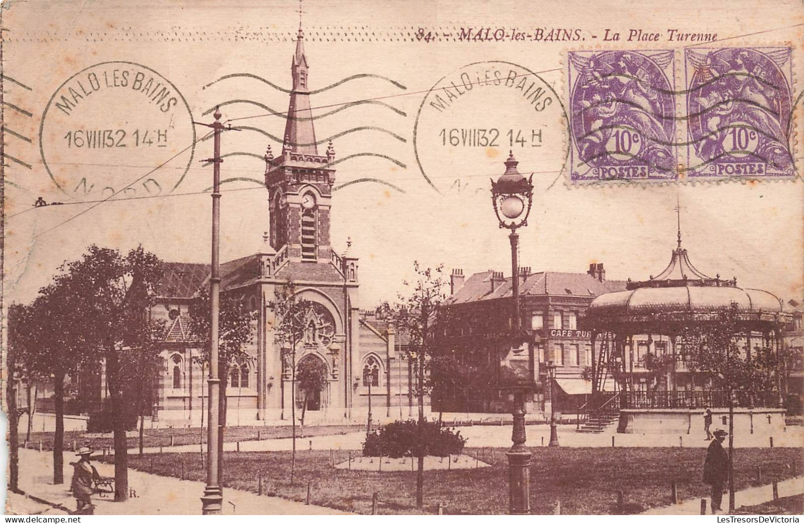 FRANCE - Malo Les Bains - La Place Turenne - Carte Postale Ancienne - Malo Les Bains