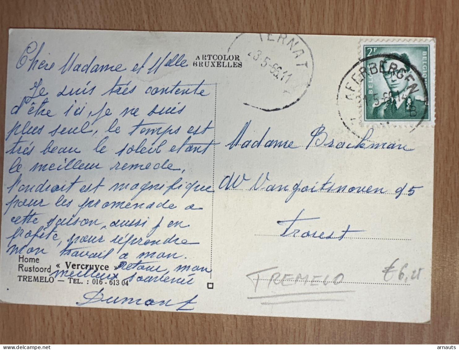 Tremelo Home Rustoord 1966 Verstuurd Stempel Keerbergen Ternat - Tremelo