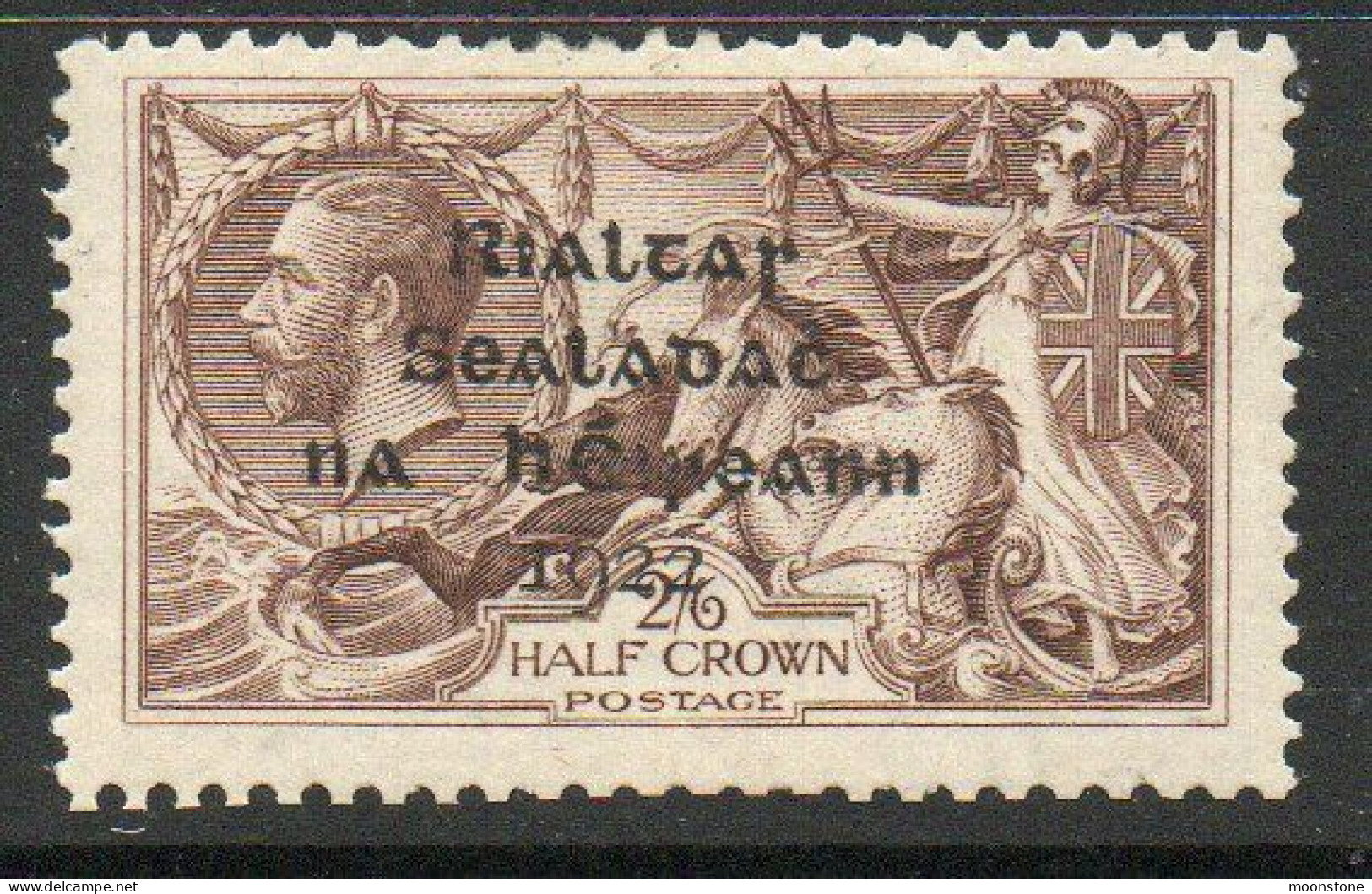 Ireland 1922 Dollard Rialtas Overprint On 2/6d Reddish-brown Seahorse, MNH, SG 18 - Nuovi