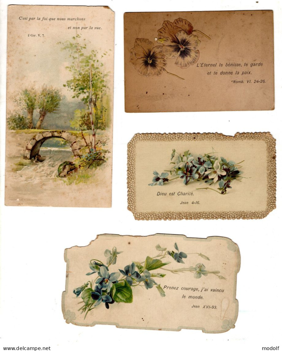 Lot D'images Religieuses N°1 - Env. 1900 - Sammlungen & Sammellose