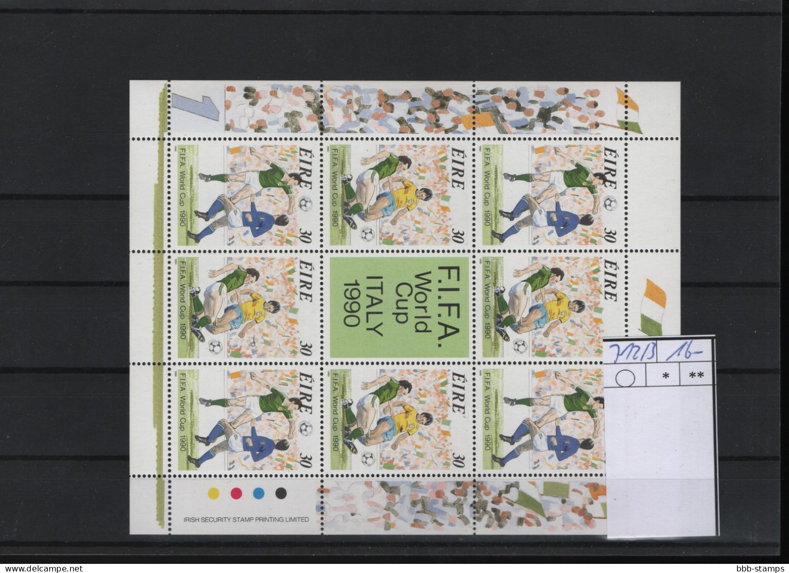 Irland Michel Cat.No. Mnh/** Sheet 712/713 Soccer - Hojas Y Bloques