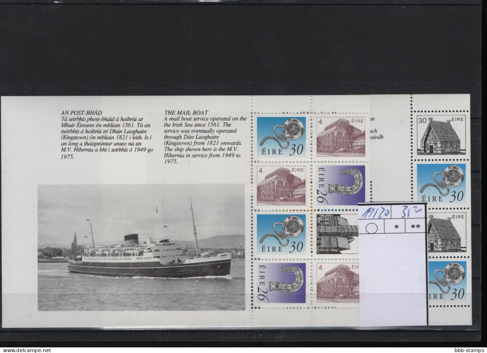 Irland Michel Cat.No. Mnh/** Panes 19/20 - Postzegelboekjes