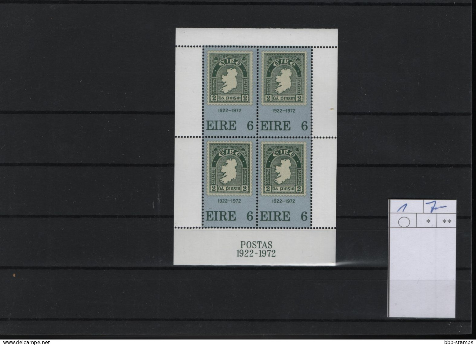 Irland Michel Cat.No. Mnh/** Sheet 1 - Blocs-feuillets