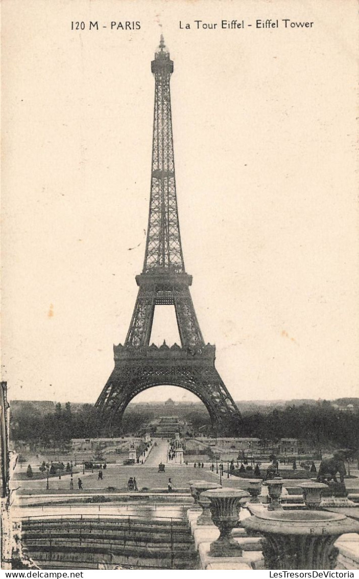 FRANCE - Paris - La Tour Eiffel - Eiffel Tower - Carte Postale Ancienne - Tour Eiffel