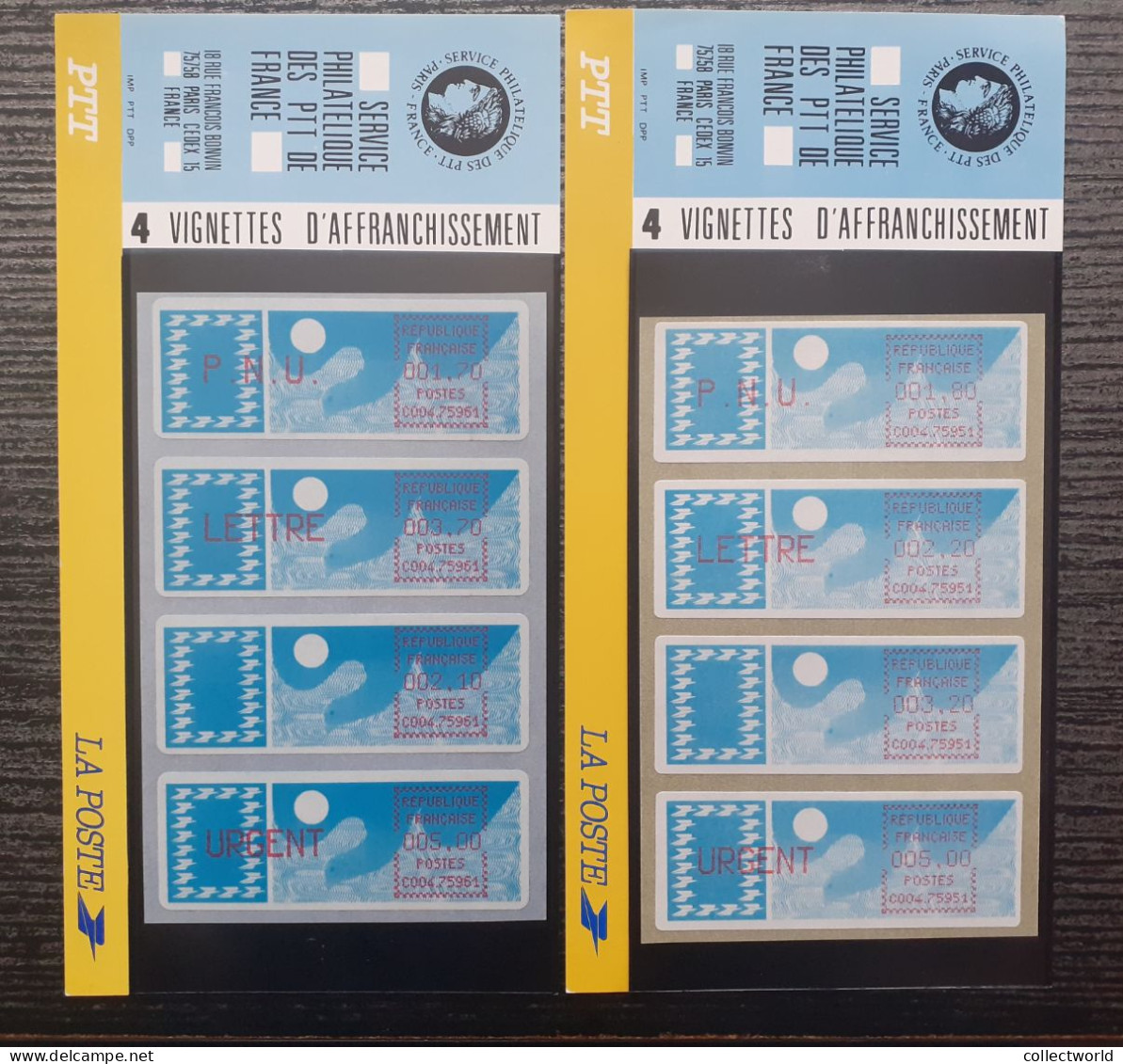 Lot De 2 Plaquettes - 1985 Carta « Carrier »