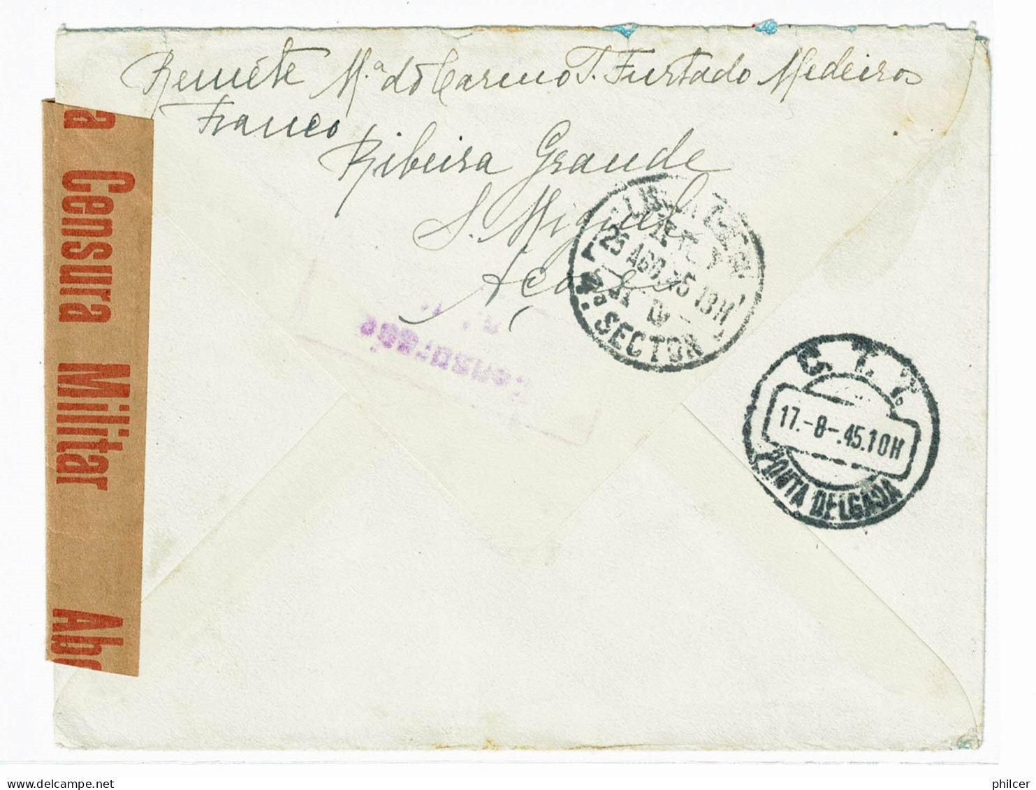 Portugal, 1945, # 643, Para Itália - Lettres & Documents