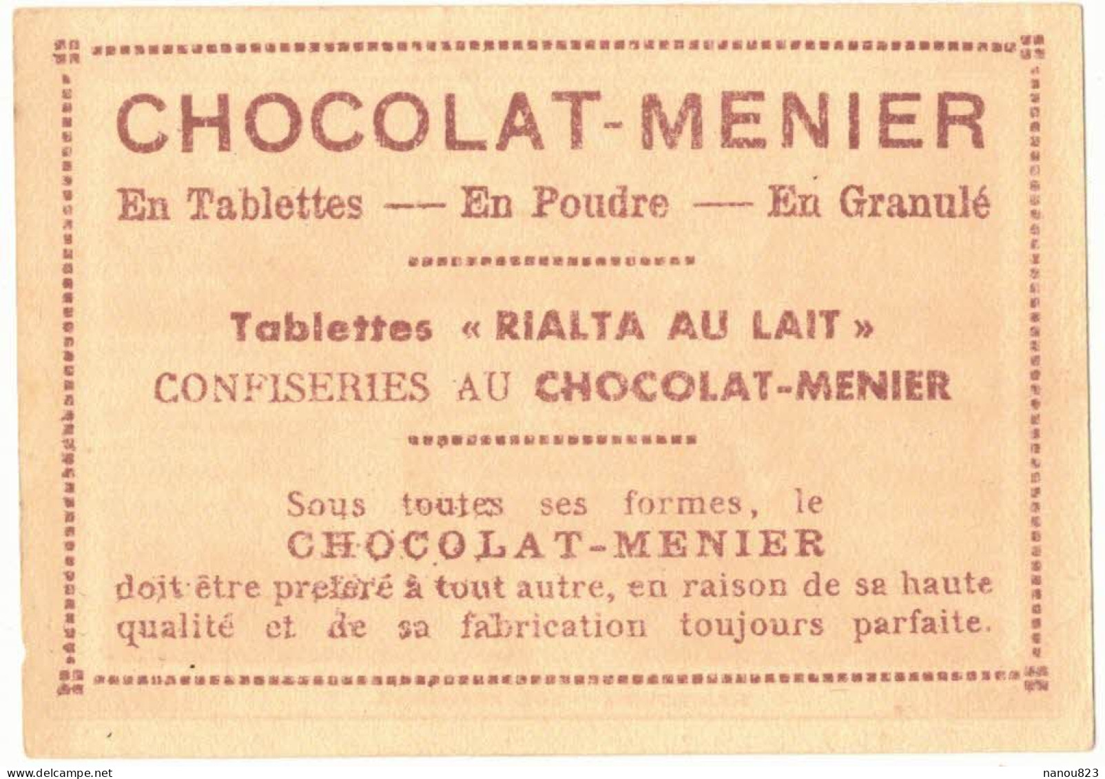 IMAGE CHROMO CHOCOLAT MENIER RIALTA AU LAIT N° 561 ALLEMAGNE HAMBOURG VUE AERIENNE - Menier