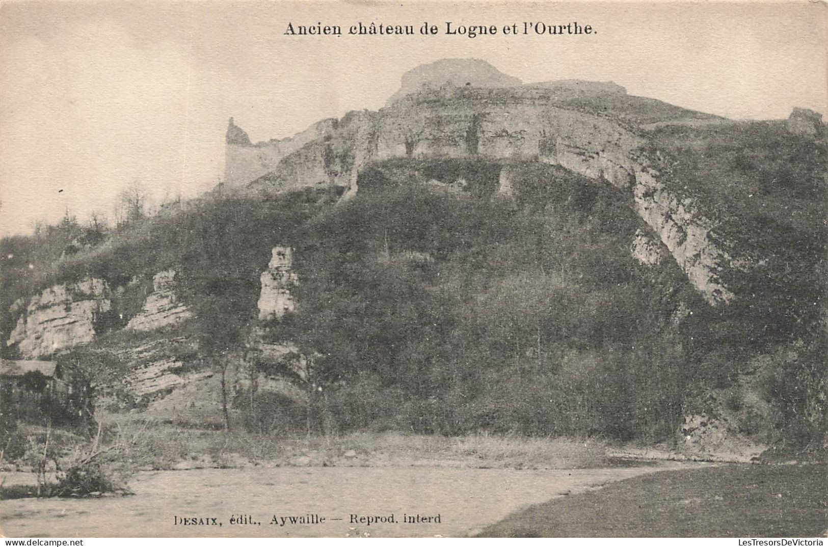 BELGIQUE - Ferrieres - Ancien Château De Logne Et L'Ourthe - Carte Postale Ancienne - Ferrieres