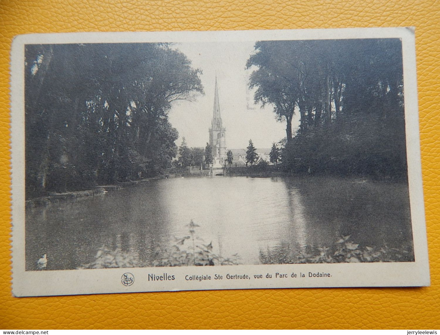 NIVELLES -  3 CARTES : Eglise Ste Gertrude : Chaire De Vérité Et Vue Du Parc De La Dodaine - Nijvel