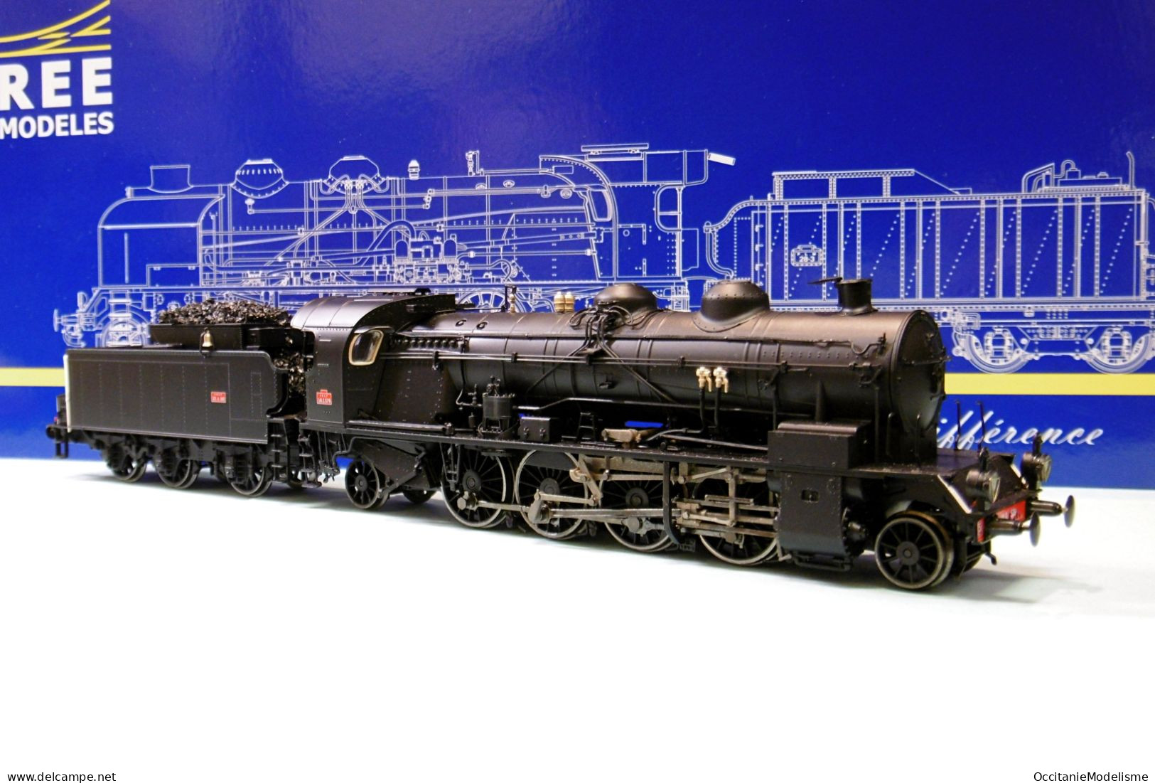 REE - Locomotive Vapeur 141 C 579 SNCF ép. III DCC Sound Réf. MB-158 S Neuf NBO HO 1/87 - Loks