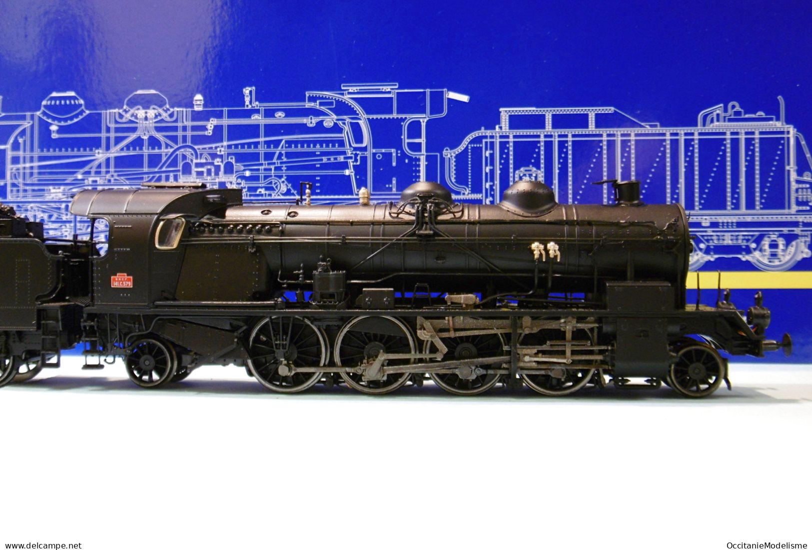 REE - Locomotive Vapeur 141 C 579 SNCF ép. III DCC Sound Réf. MB-158 S Neuf NBO HO 1/87 - Locomotives