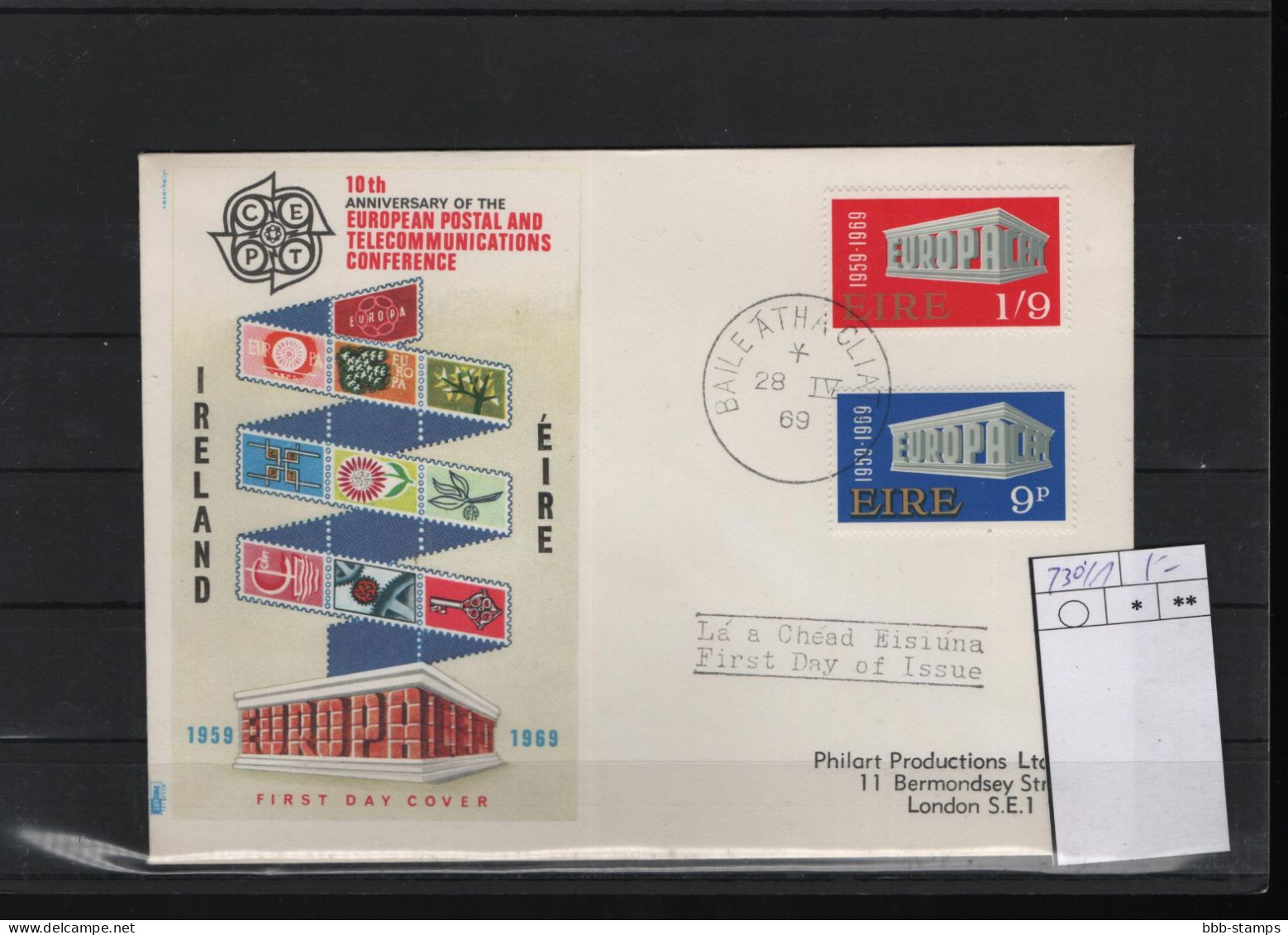 Irland Michel Cat.No. FDC 230/231 - FDC