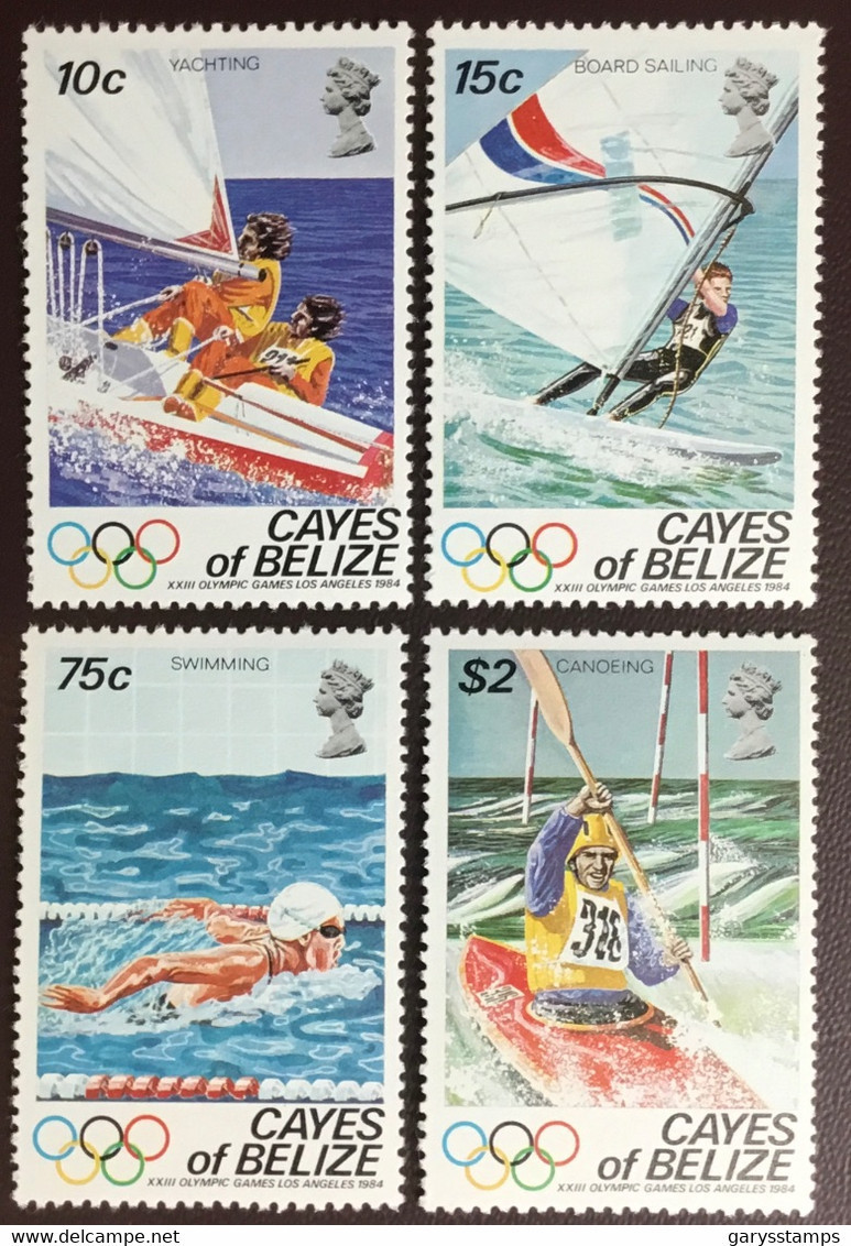 Cayes Of Belize 1984 Olympic Games MNH - Belize (1973-...)