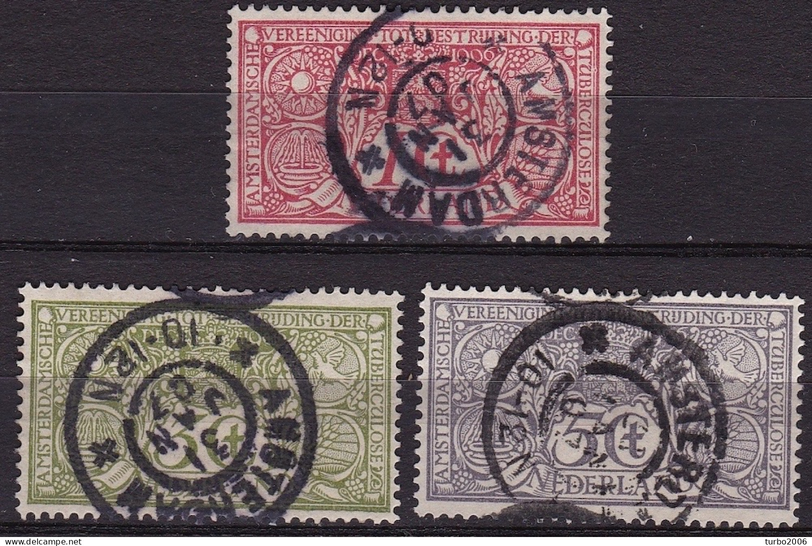 1906 Tuberculose Zegels Gestempeld 31 JAN 07  NVPH 84 / 86 - Used Stamps