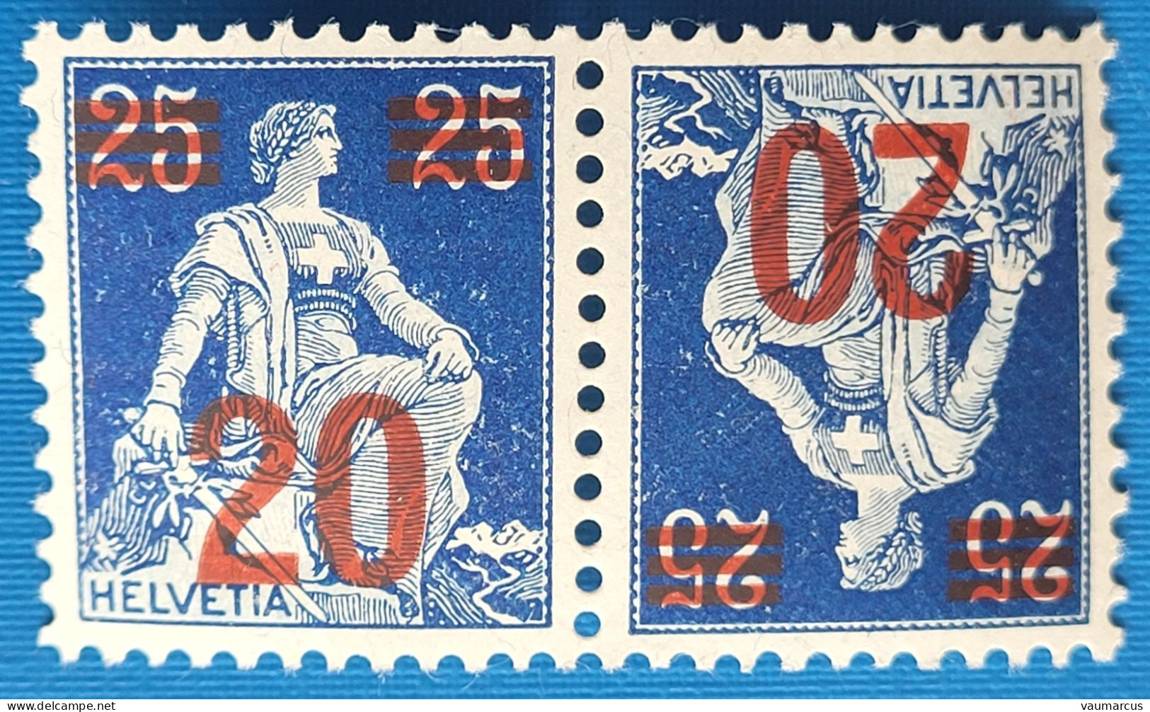 Zu K 16 / Mi K 16 / YT 184a ** / MNH  SBK 5,- CHF - Tete Beche