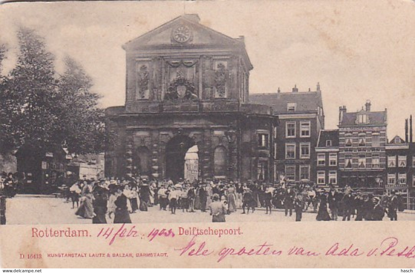 26033Rotterdam, Delftschepoort 1903 (zie Hoeken) - Rotterdam