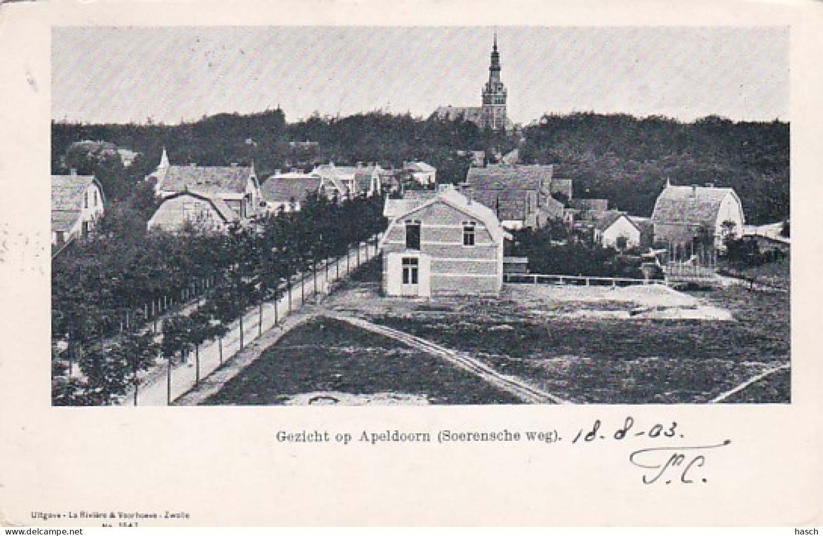 260318Gezicht Op Apeldoorn, (Soerensche Weg)(poststempel 1903)(zie Hoeken) - Apeldoorn