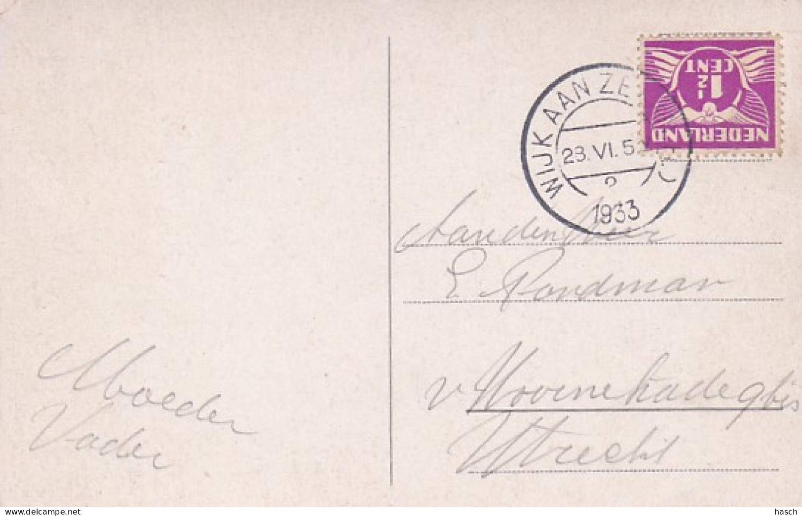 260323Wijk Aan Zee, Gezicht Op Hoogeduin. (poststempel 1933)(minuscule Vouwen In De Hoeken) - Wijk Aan Zee